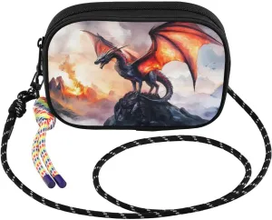 Small Crossbody Bags Dragon Landscape Rocky for Women Cell Phone Purses Women's Shoulder Handbag Wallet Purse