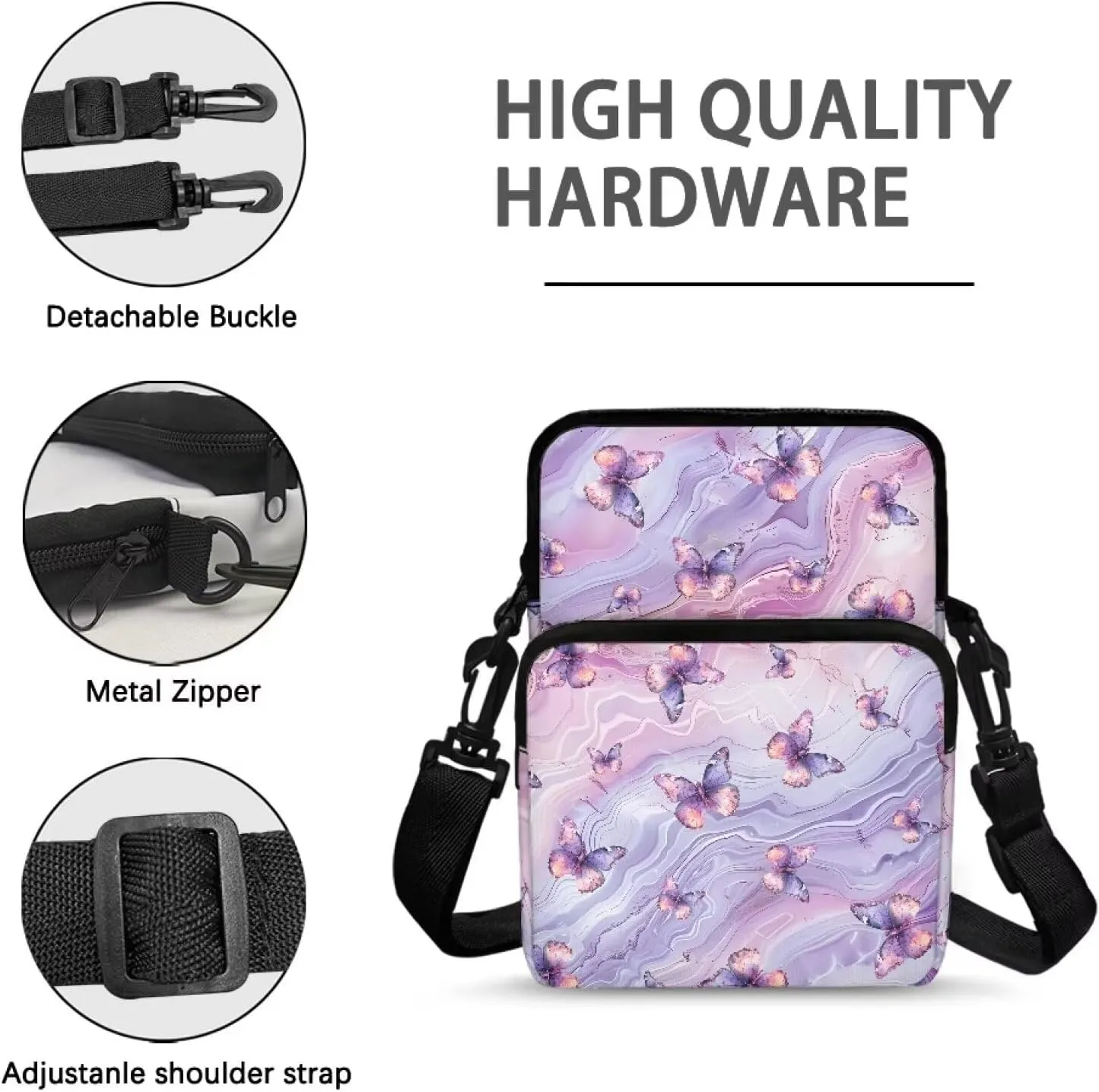 Small Crossbody Bags for Women Men Small Messenger Bag Purses Fanny Pack Wallet Bag Coin Purse Backpack Handbags