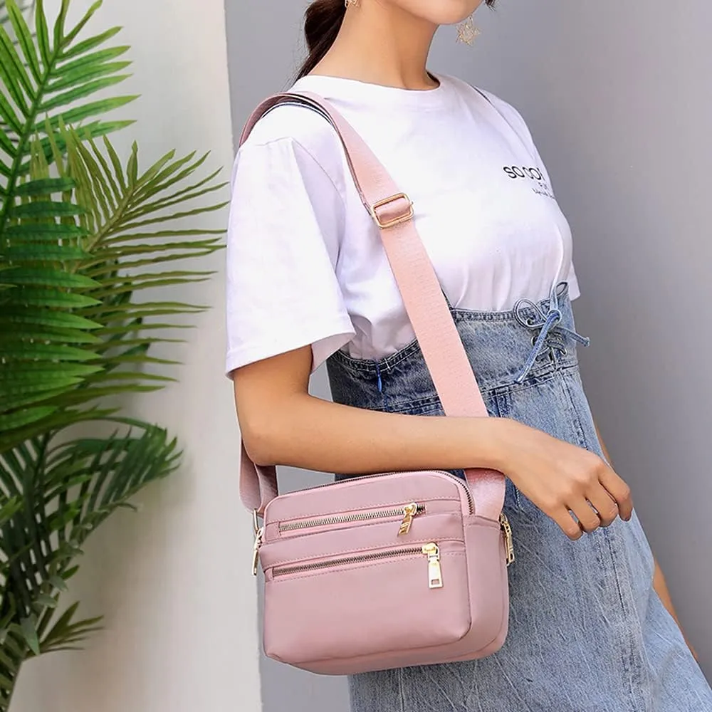 Small Crossbody Purses for Women Multi Pocket Casual Crossbody Bag Cellphone Wallet Purse Shoulder Bag