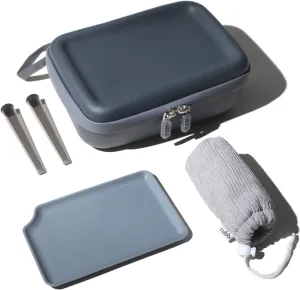 Smell Proof Bag and Organizer - Includes Tray and Accessories - Odor Proof Travel Storage Case and Medicine Lock Box - Great Gift - Cubbi Go (Grey)