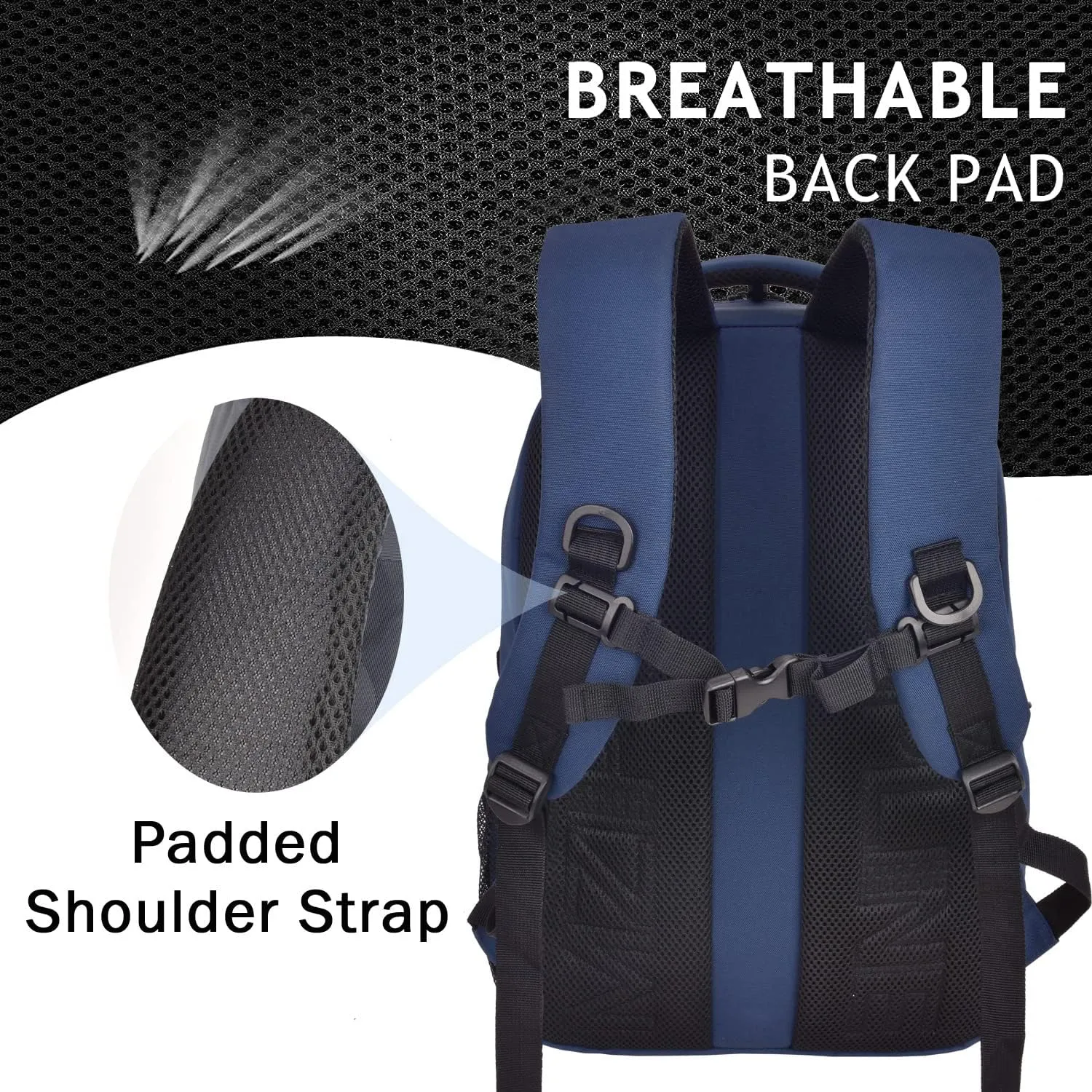 Smell Proof Travel Backpack Bag Anti-Theft Business Laptop Backpack with Lock,Large Daypack Travel bags for College Men & Women