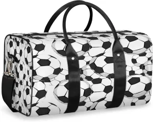 Soccer Ball Football Travel Bag for Men Women, Gym Duffle Bags for Travel, Carry On Luggage Bag, Weekender Overnight Workout Bags