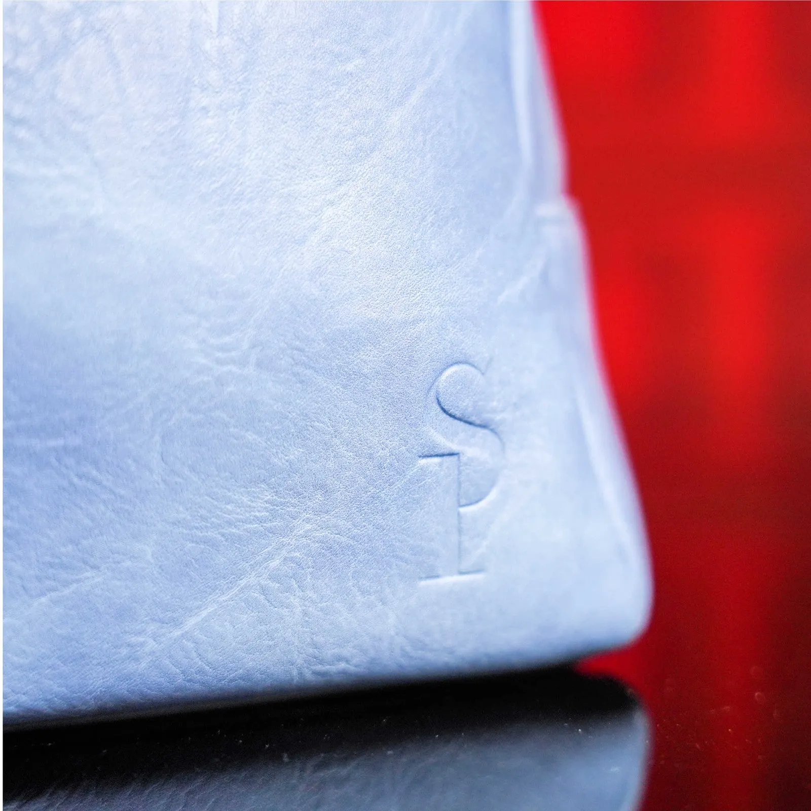 Sole Premise Baby Blue Leather Toiletry Bag