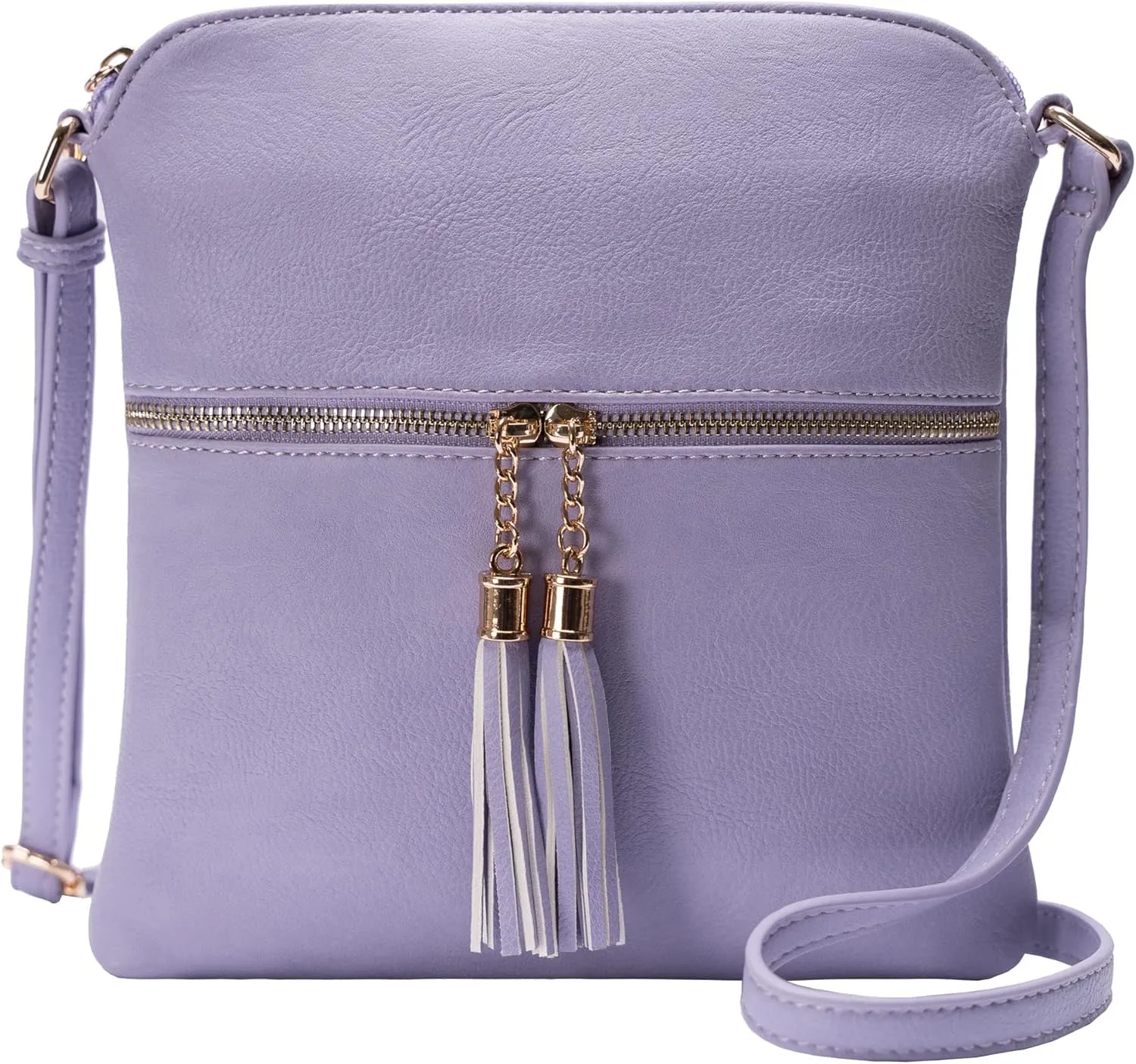 Solene Womens Lightweight Medium Crossbody Purse with Tassel, Perfect Size Crossbody Bags for Daily Use, travel