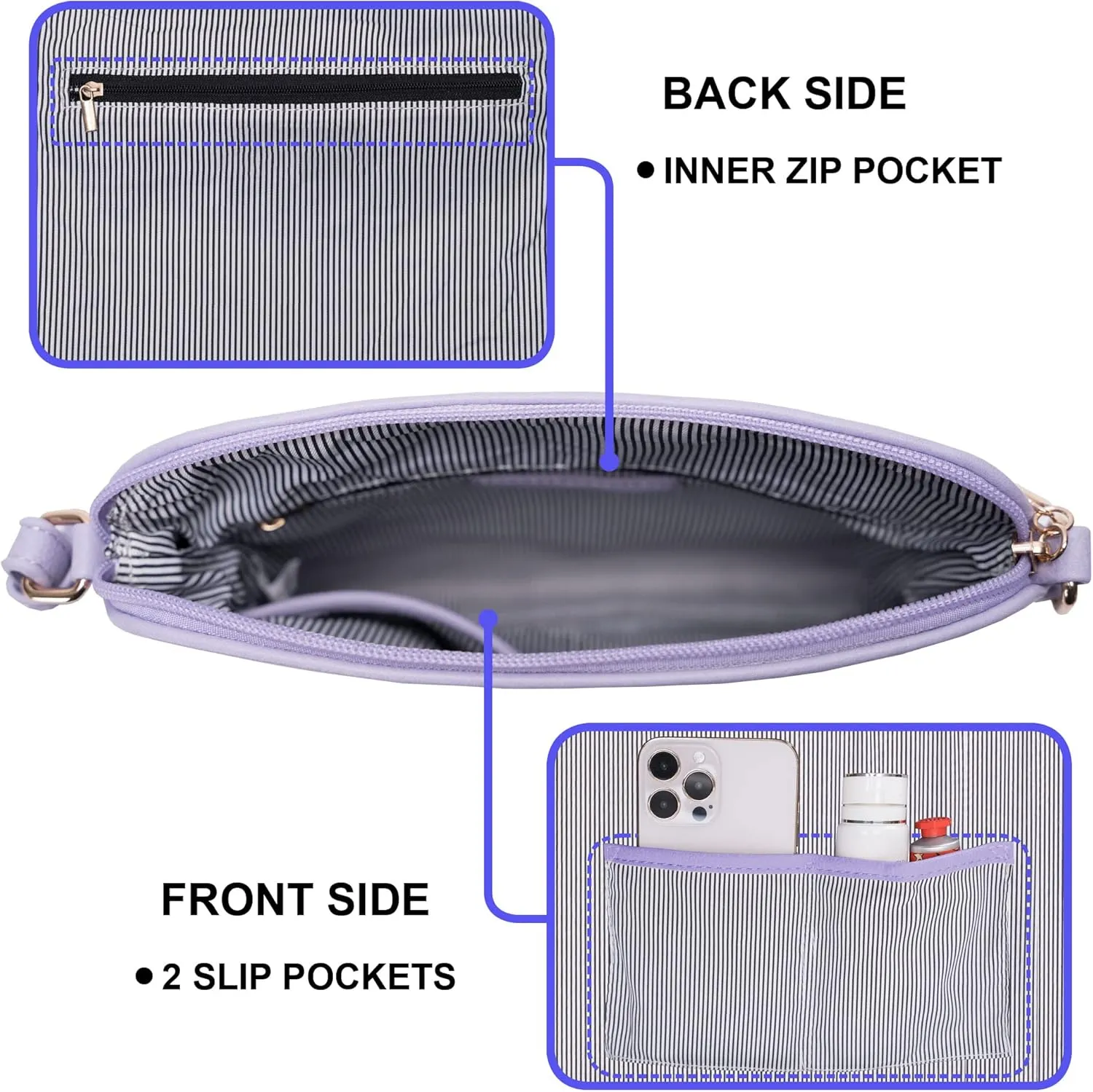 Solene Womens Lightweight Medium Crossbody Purse with Tassel, Perfect Size Crossbody Bags for Daily Use, travel