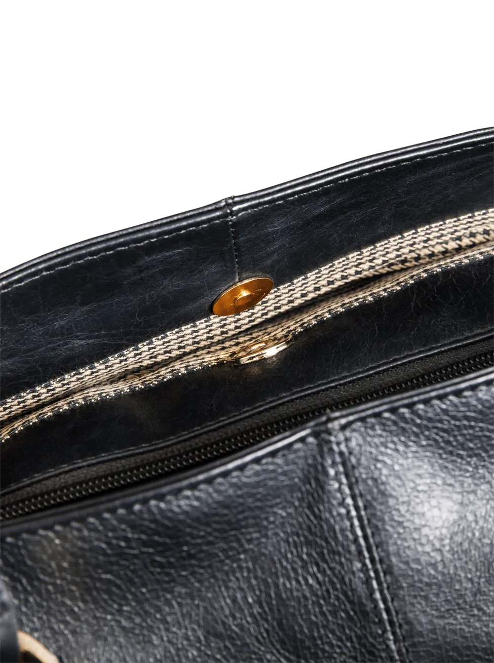 Sophie Black Leather Womens 15" Laptop Tote
