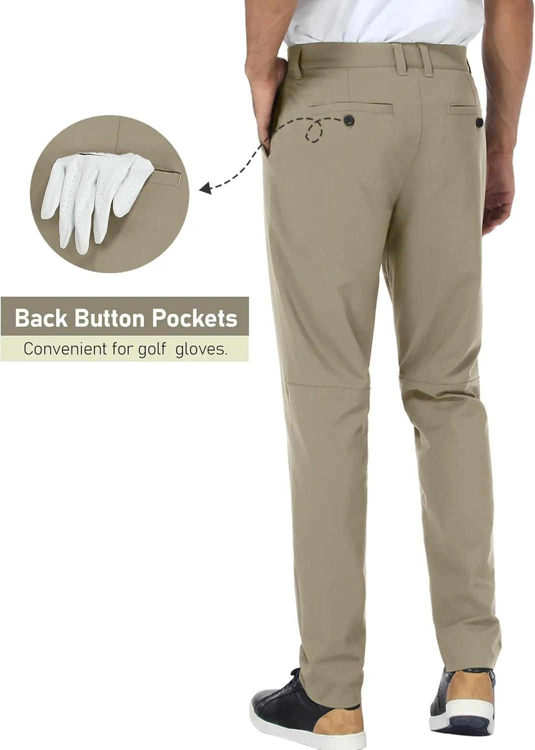SPECIALMAGIC Golf Pants Men Stretch Dress Lightweight Business Casual Waterproof Hiking Quick Drying Work Pants
