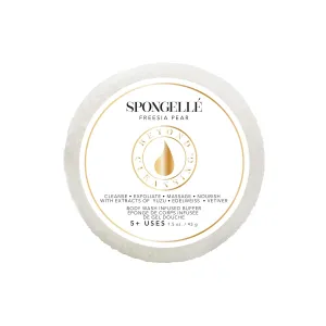 Spongelle Travel Size Spongette Body Wash Infused Buffer (Freesia Pear)