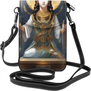 Statue Of God Women'S Crossbody Bag, Zipper Phone Wallet, &Cute Purse, Shoulder Bag, Detachable Shoulder Strap