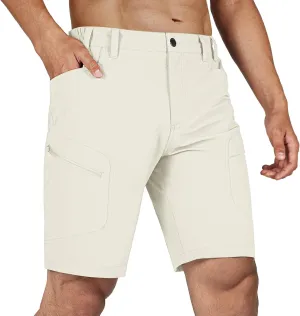 Stlight Men's Hiking Cargo Shorts Quick Dry Lightweight Tactical Shorts with Multi Pocket for Camping Fishing Golf
