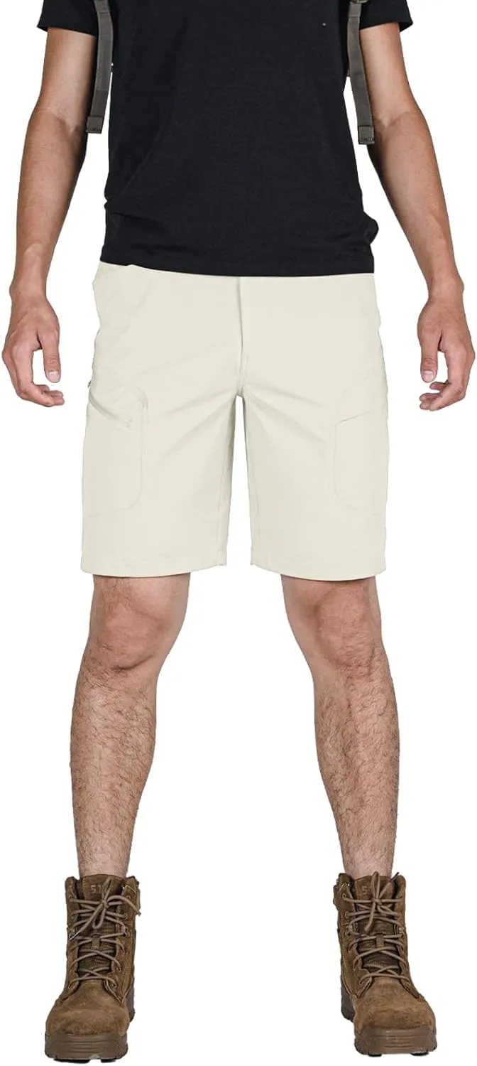 Stlight Men's Hiking Cargo Shorts Quick Dry Lightweight Tactical Shorts with Multi Pocket for Camping Fishing Golf