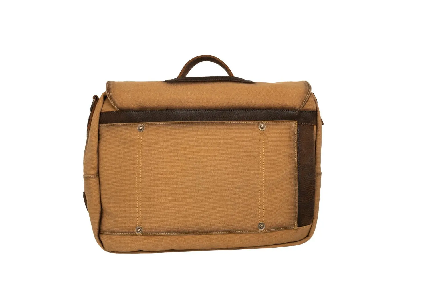 STS Ranchwear Mens Buffalo Creek Tan/Chestnut Buffalo Leather Messenger Bag OS