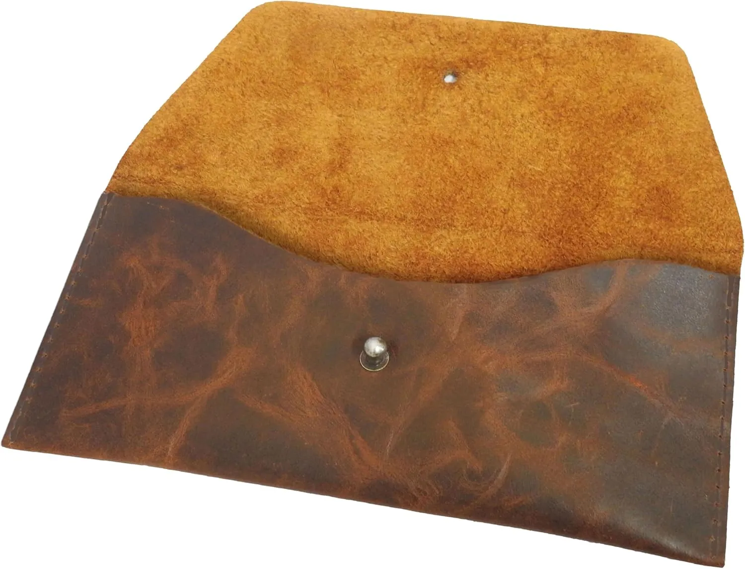 Succor Genuine Leather Cash Envelopes Wallet For Men, Money Bag Pouch, Reusable Budget Envelope, Retro Clutch Wallet, For Men and Women, Brown