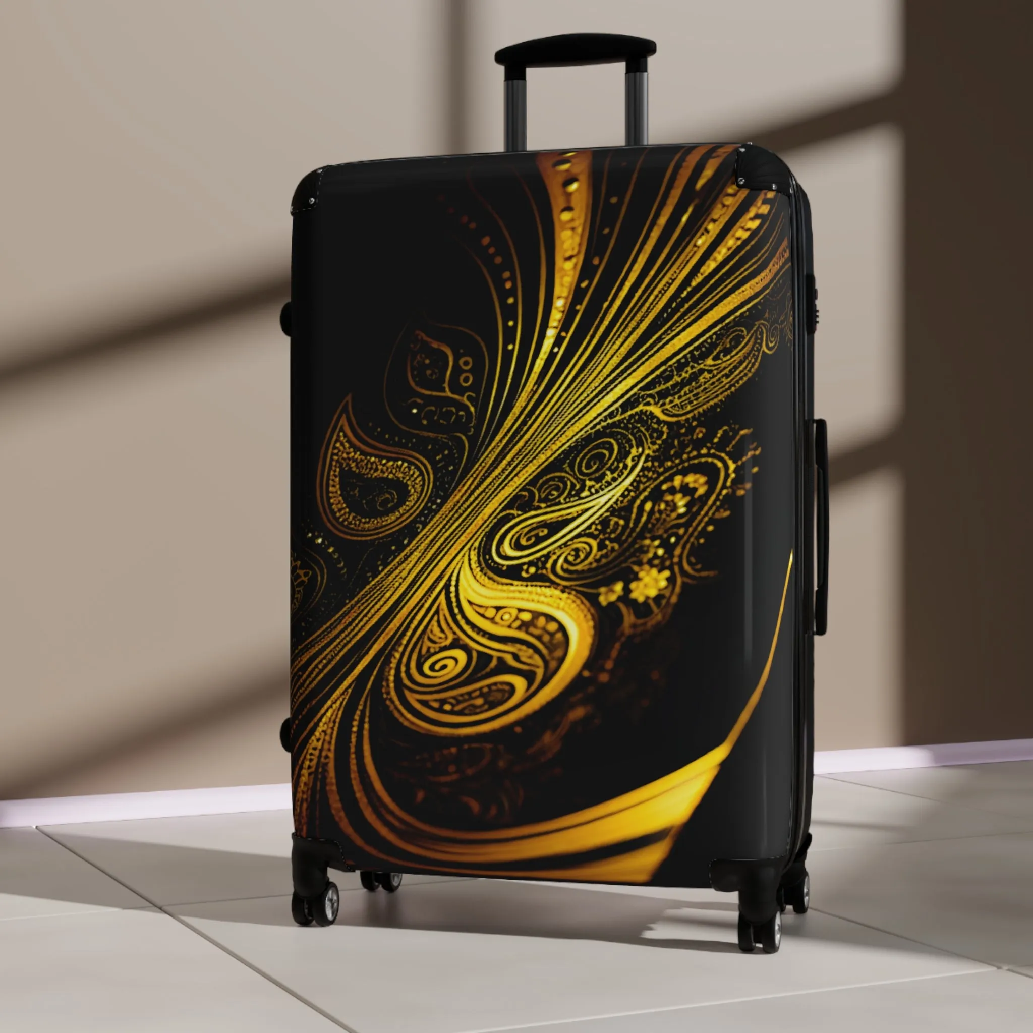 Suitcases Paisley Design