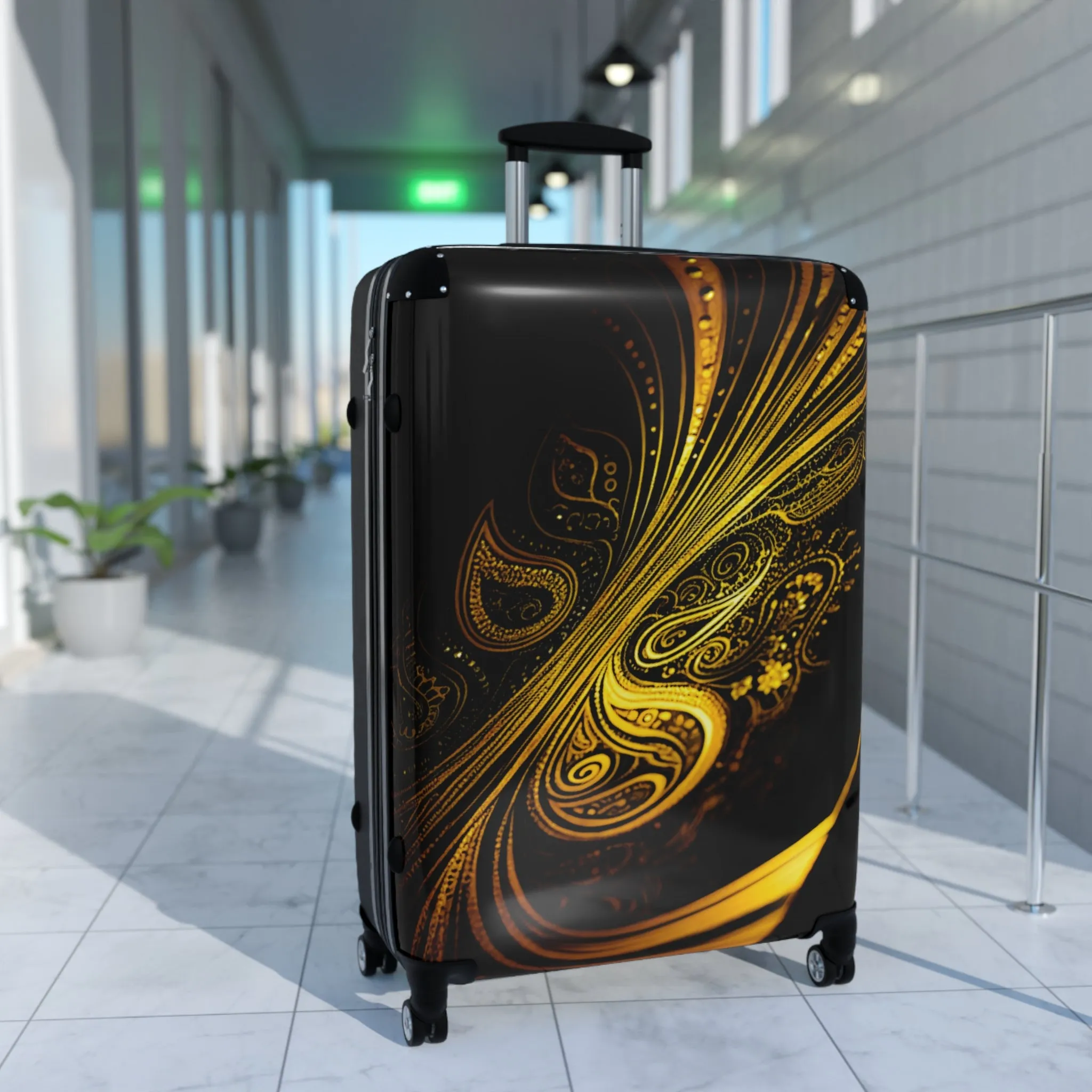 Suitcases Paisley Design