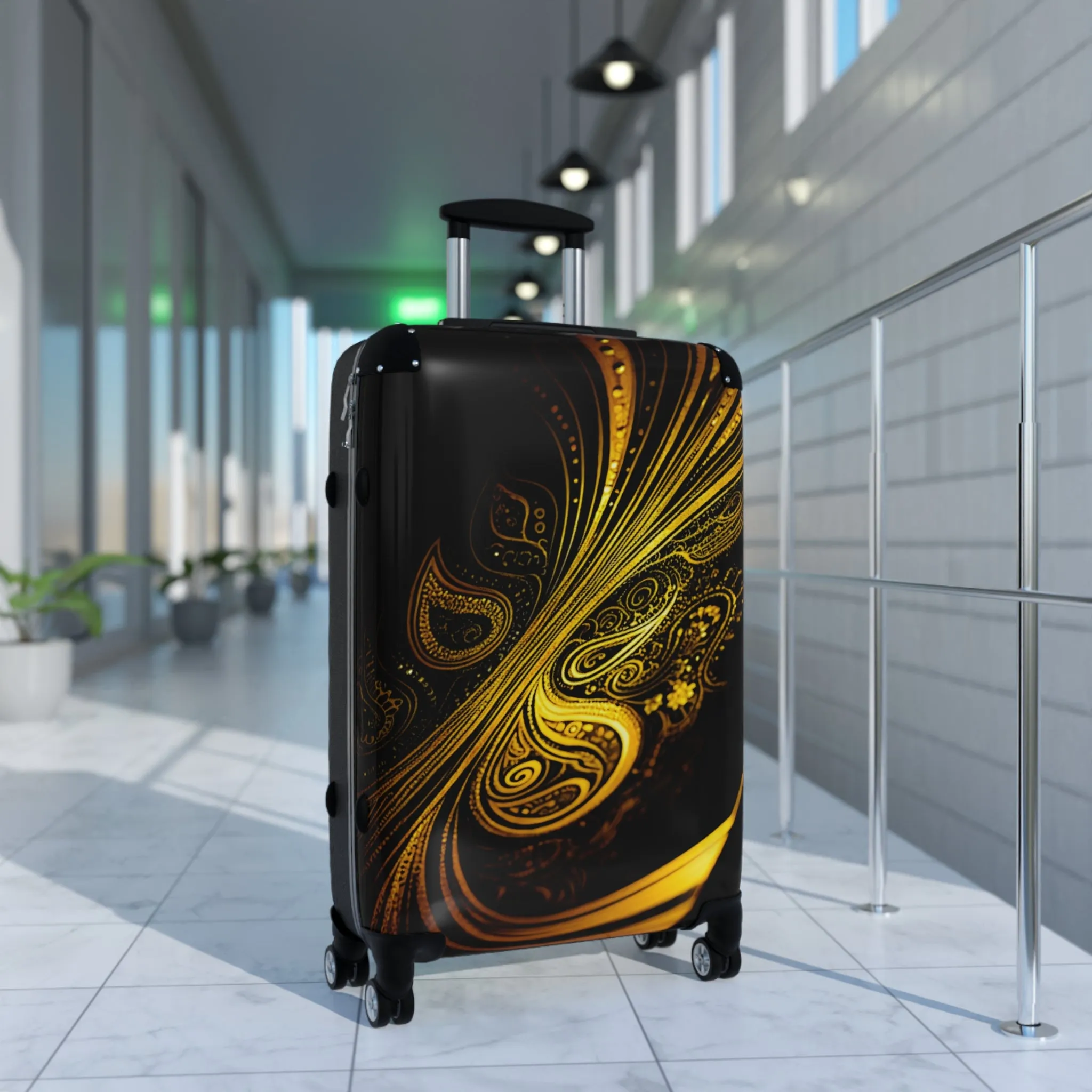 Suitcases Paisley Design