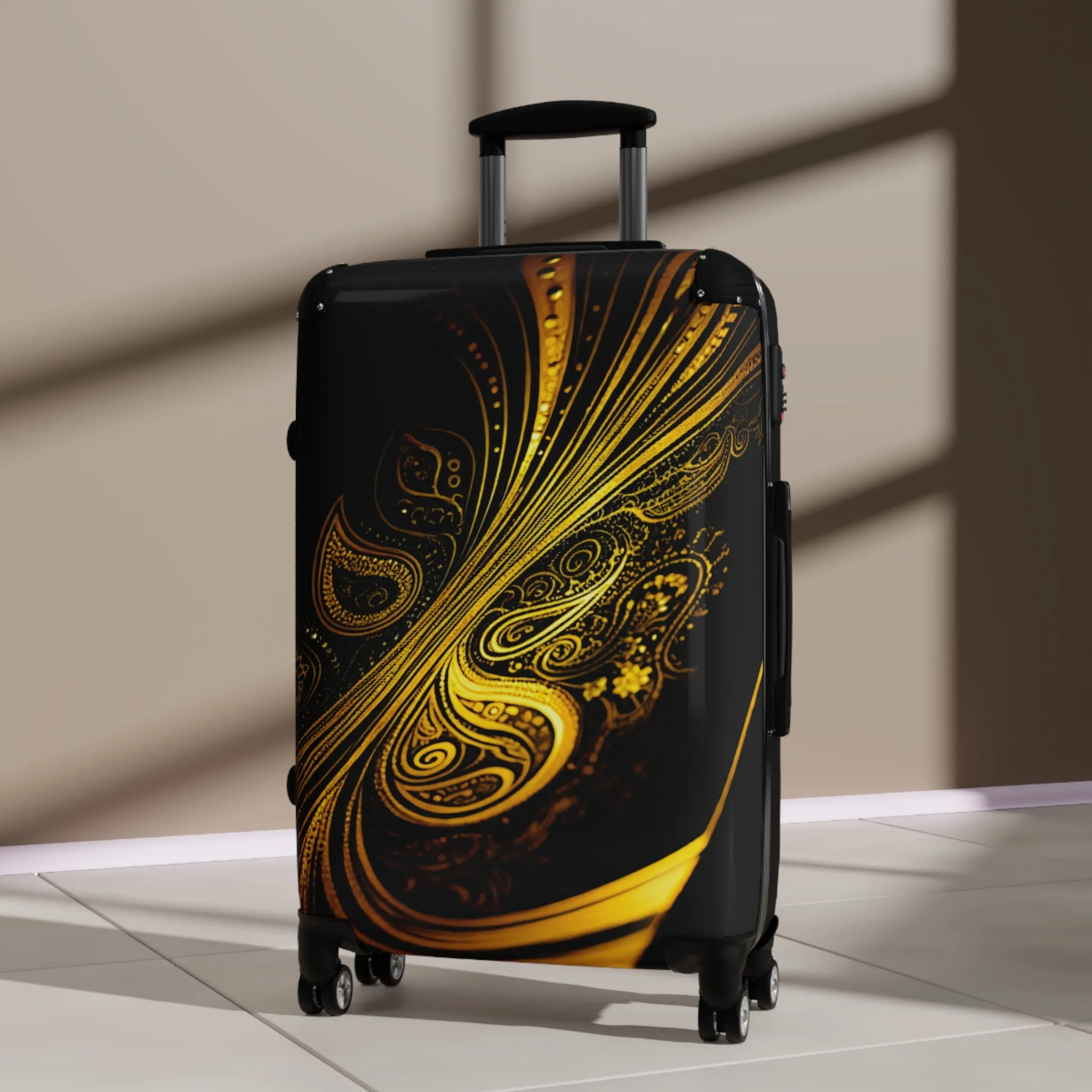 Suitcases Paisley Design