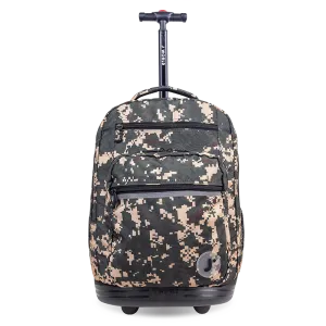 Sundance Laptop Rolling Backpack (20 Inch) in Green Camo