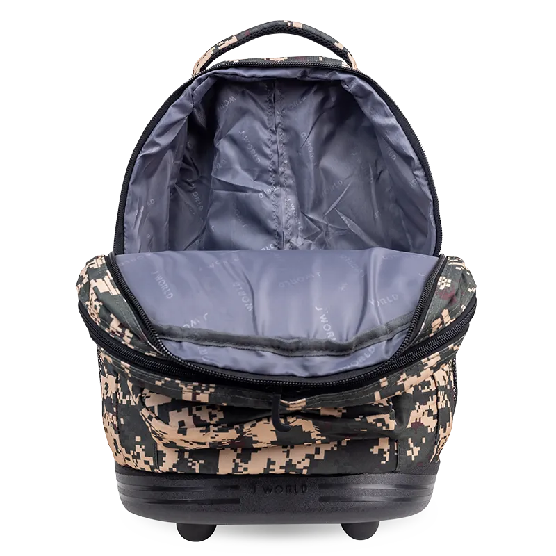 Sundance Laptop Rolling Backpack (20 Inch) in Green Camo
