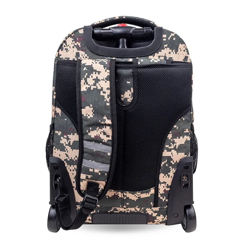 Sundance Laptop Rolling Backpack (20 Inch) in Green Camo