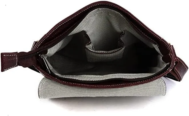 SUNLEXA Real Leather Crossbody Bags for Women, Travel Purse Crossover, Long Over the Shoulder Sling Womens Purses
