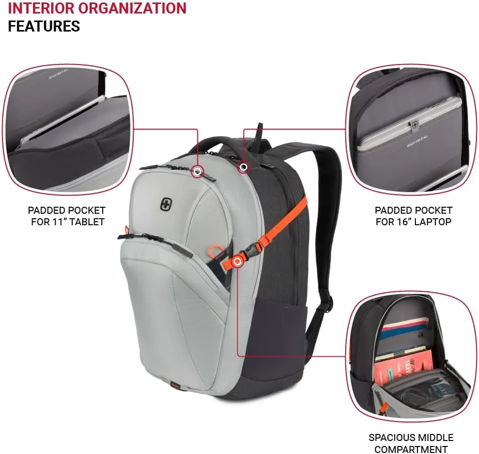 SwissGear UrbanPro, Light Grey/Charcoal, 18.5-Inch