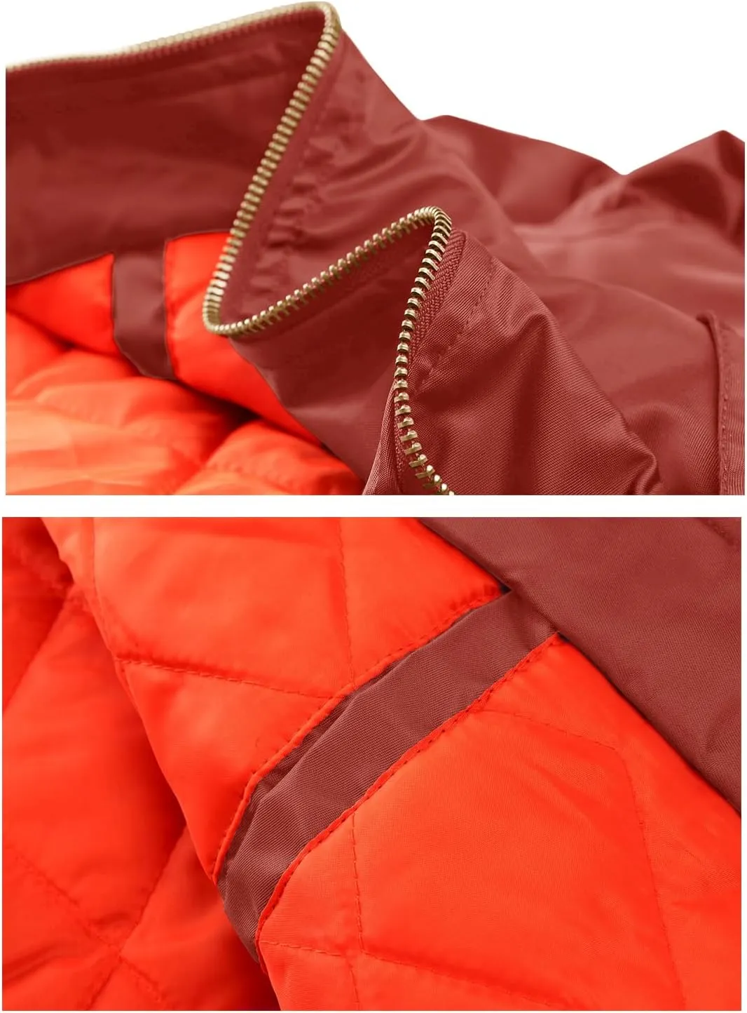 TACVASEN Men's Jackets-Bomber Jacket Fall Winter Warm Windbreaker Full Zip Casual Padded Coats