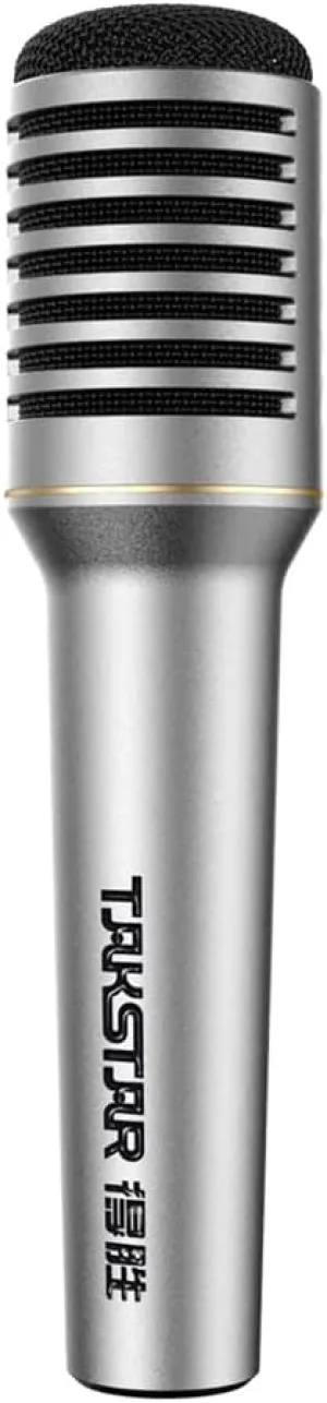 TAKSTAR Cardioid Dynamic Microphone, TA-68 Vocal Recording Professional Stage Microphone for Broadcast Mic with Suspension Shock-Mounted Cartridge, Mic Clip, Metal Suitcase, 3-pin XLR Connector