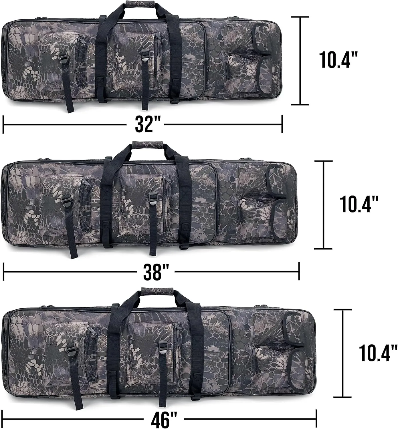 TaktZeit Tactical Rifle Case Outdoor Soft Rifle Bag for Hunting Fishing Gun Case with Adjustable Shoulder Strap