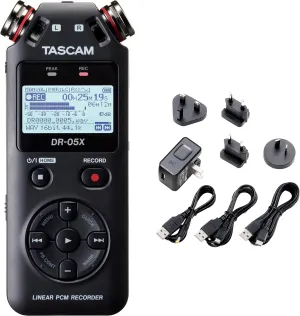 TASCAM DR-05X and PS-P520U Power Adapter Bundle