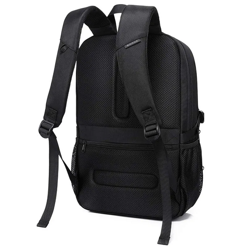 THE CLOWNFISH Anti-Theft Laptop Backpack with USB Charging | 15.6 inch | Black