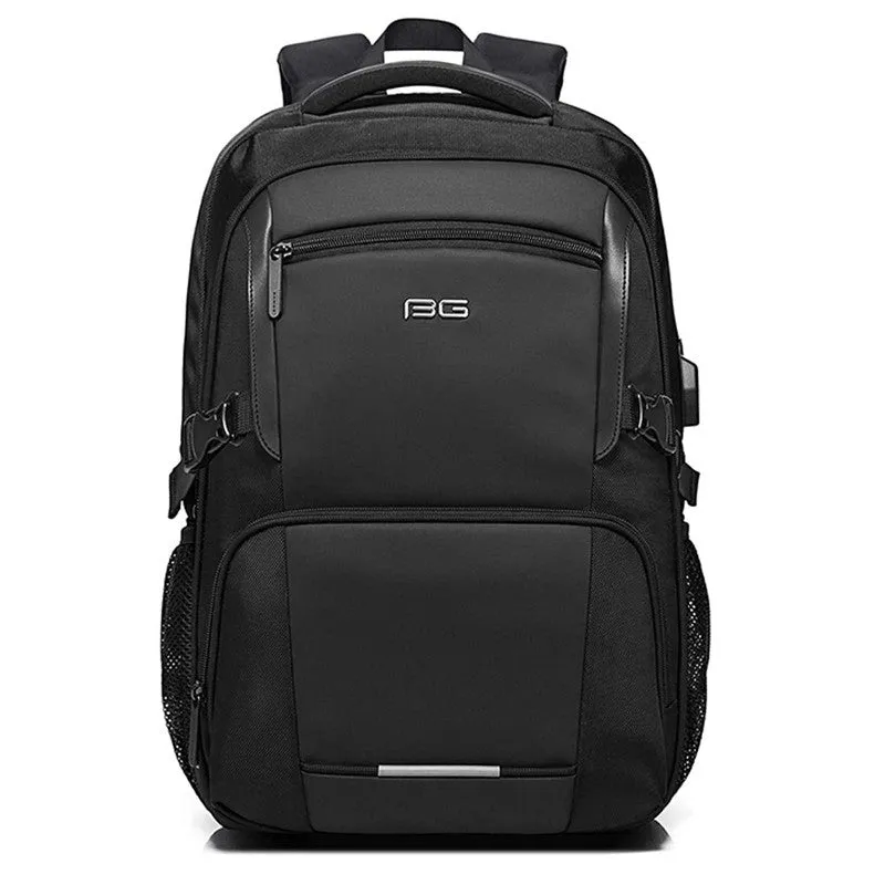 THE CLOWNFISH Anti-Theft Laptop Backpack with USB Charging | 15.6 inch | Black