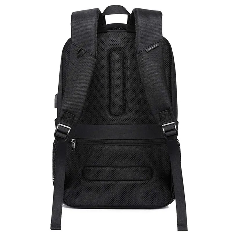 THE CLOWNFISH Anti-Theft Laptop Backpack with USB Charging | 15.6 inch | Black