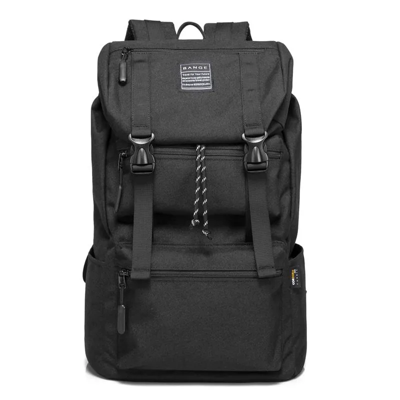 THE CLOWNFISH Water Resistant Laptop Backpack - Spacious Compartment | Adjustable Straps | 15.6 inch | Black