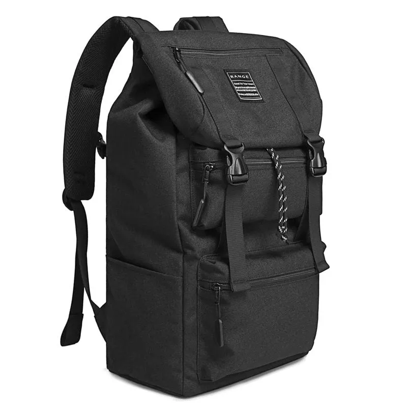 THE CLOWNFISH Water Resistant Laptop Backpack - Spacious Compartment | Adjustable Straps | 15.6 inch | Black