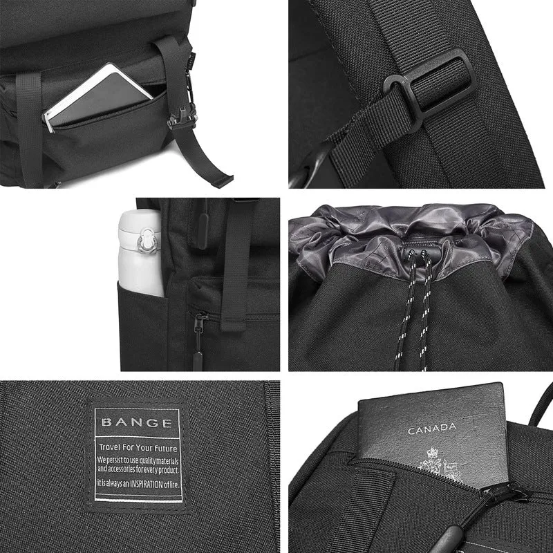 THE CLOWNFISH Water Resistant Laptop Backpack - Spacious Compartment | Adjustable Straps | 15.6 inch | Black
