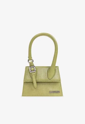 The Medium Chiquito Lizard Embossed Leather Top Handle Bag