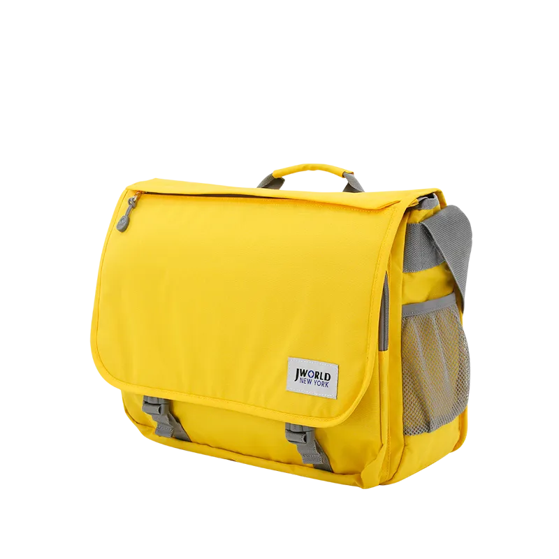 Thomas Laptop Messenger Bag in Tangerine Yellow - Final Sale