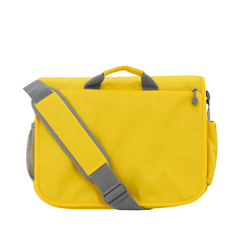 Thomas Laptop Messenger Bag in Tangerine Yellow - Final Sale