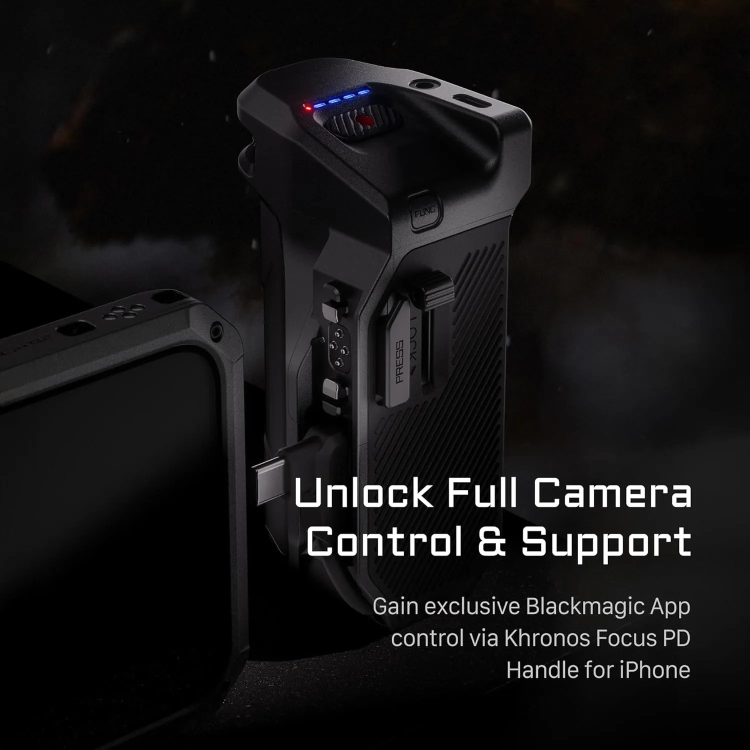 Tilta Khronos Handheld Kit Compatible with iPhone 16 Pro Max – Space Gray | Mobile Filmmaking Accessories | Phone Camera Cage & Video Rig | 0.6   1.2 ND Filters | Focus Handle | TK-IP16-PMA-SG
