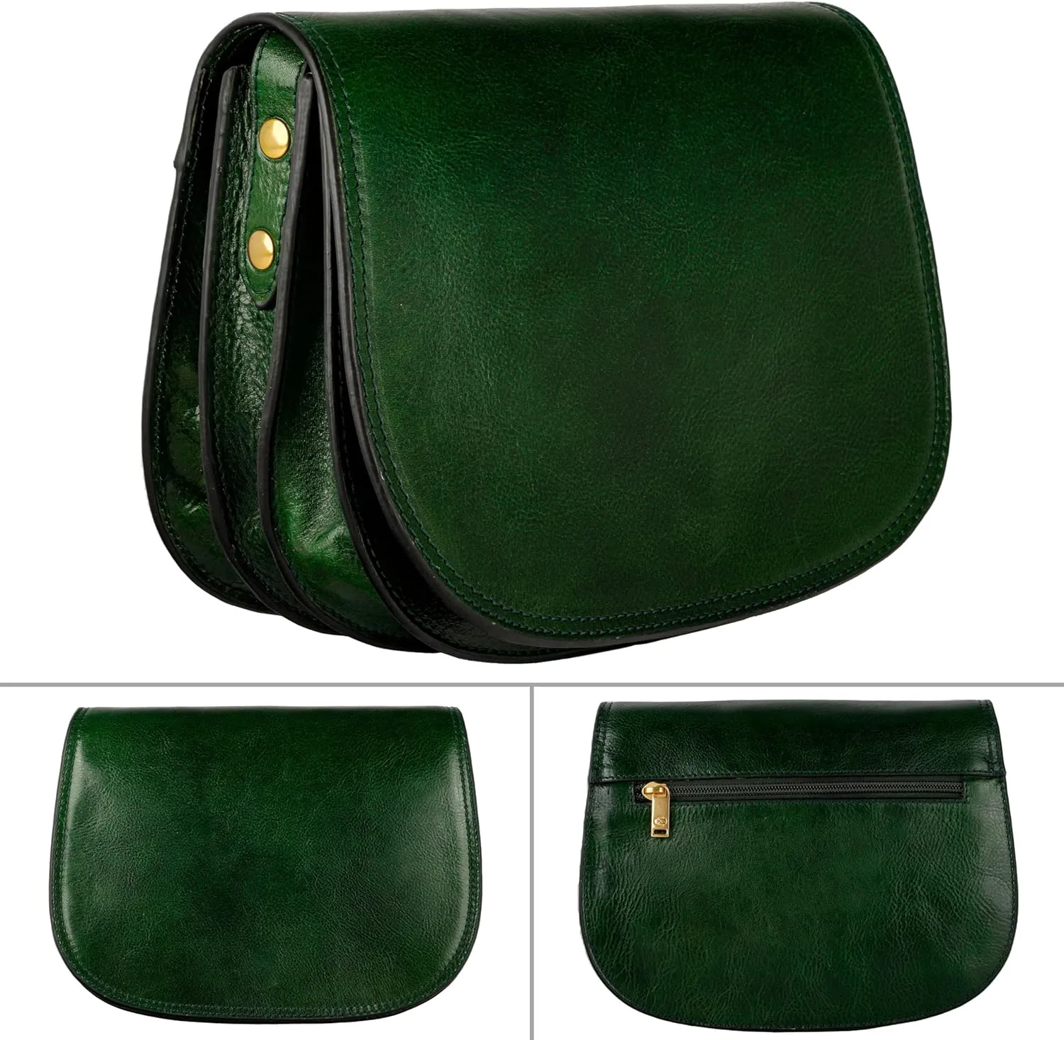 Time Resistance Leather Cross Body Bag for Women Shoulder Bag Messenger Purse Gift Box Included
