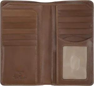 Tony Perotti Mens Long Bifold Checkbook Cover Wallet Multi Card Pocket Holder Italian Leather
