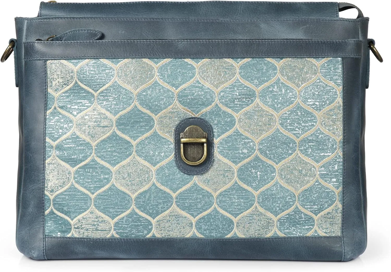 Top Grain Leather Zion Messenger Bag, Laptop Bag, Travel Bag for Work, Office, School
