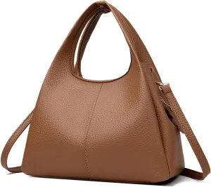 Top Handle Purses for Women Satchel Purses PU Leather Crossbody Bag Trendy Shoulder Bag