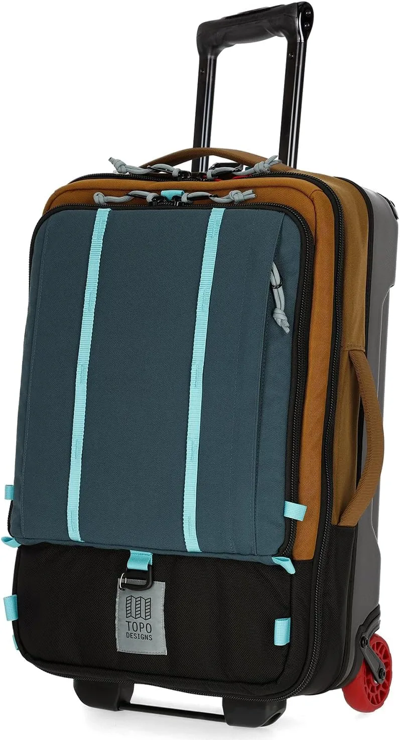 Topo Designs 44 L Global Travel Bag Roller Desert Palm/Pond Blue One Size