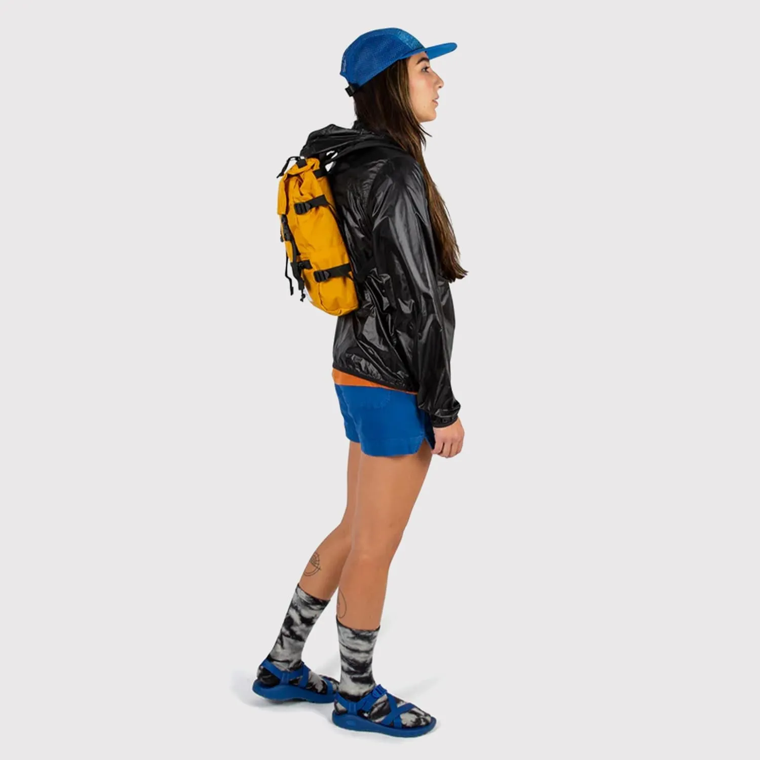 Topo Designs Rover Pack Mini - Small Sized Simple Daypack for EDC, Day Trips, Hikes, Iconic Denver Design, Recycled Nylon Construction (All Black)