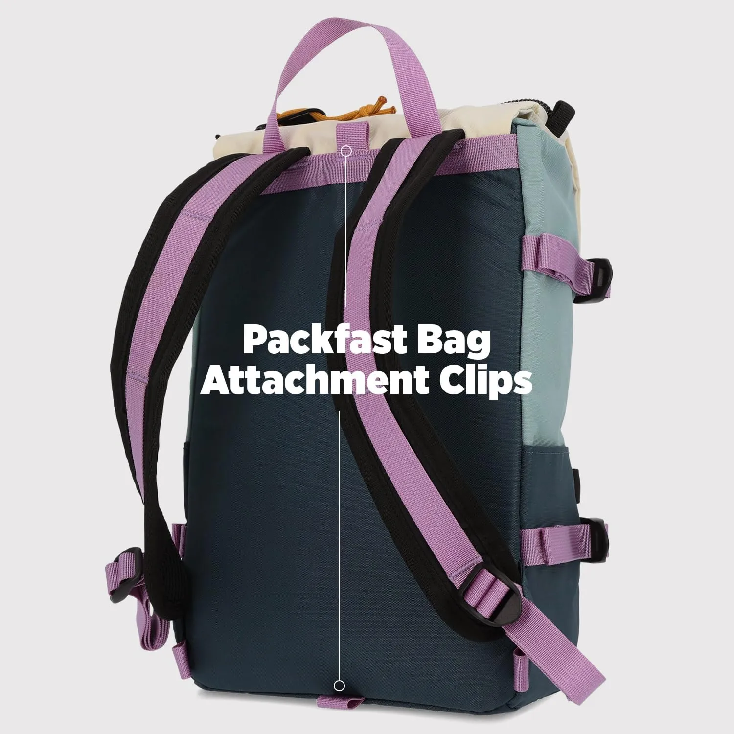 Topo Designs Rover Pack Mini - Small Sized Simple Daypack for EDC, Day Trips, Hikes, Iconic Denver Design, Recycled Nylon Construction (All Black)