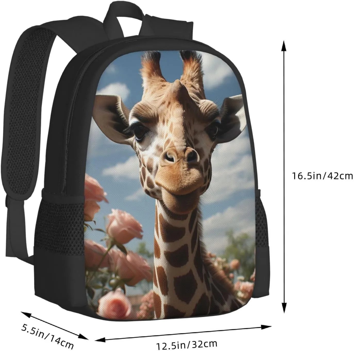 Travel Backpack for Women Men Laptop Backpack 15.6 Inch Computer Bag Beautiful giraffe Carry on Backpack