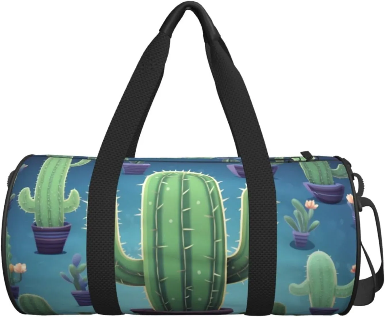 Travel Bag For Women,Cactus Print Personal Item Duffle Bags,Weekend Travel Duffel Tote Bag,Travel Sport Gym Bag For Men,Airplane Travel Essentials For Flying