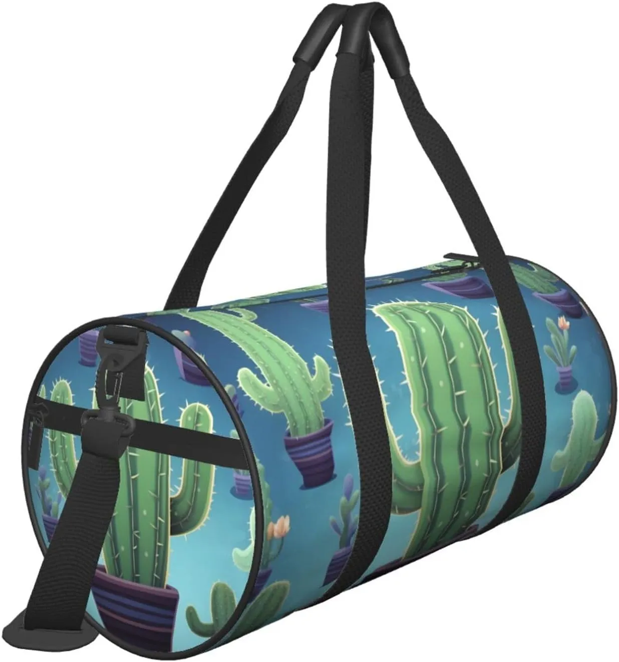 Travel Bag For Women,Cactus Print Personal Item Duffle Bags,Weekend Travel Duffel Tote Bag,Travel Sport Gym Bag For Men,Airplane Travel Essentials For Flying